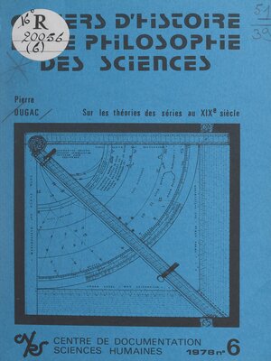 cover image of Sur les théories des séries au XIXe siècle